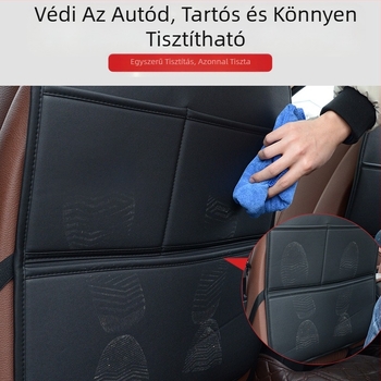 Autós rúgásgátló párna hátsó ülés háttámlához, autós szennyeződés elleni betét, Four Seasons univerzális csúszásmentes autós belső kellékek