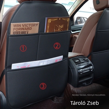 Autós rúgásgátló párna hátsó ülés háttámlához, autós szennyeződés elleni betét, Four Seasons univerzális csúszásmentes autós belső kellékek