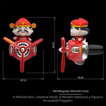 A Gazdagság Istene Autós Légfrissítő Autó Parfüm Csipesz Bobblehead Baba Légszellőző Kis Ventilátor Dekoratív Illatdísz