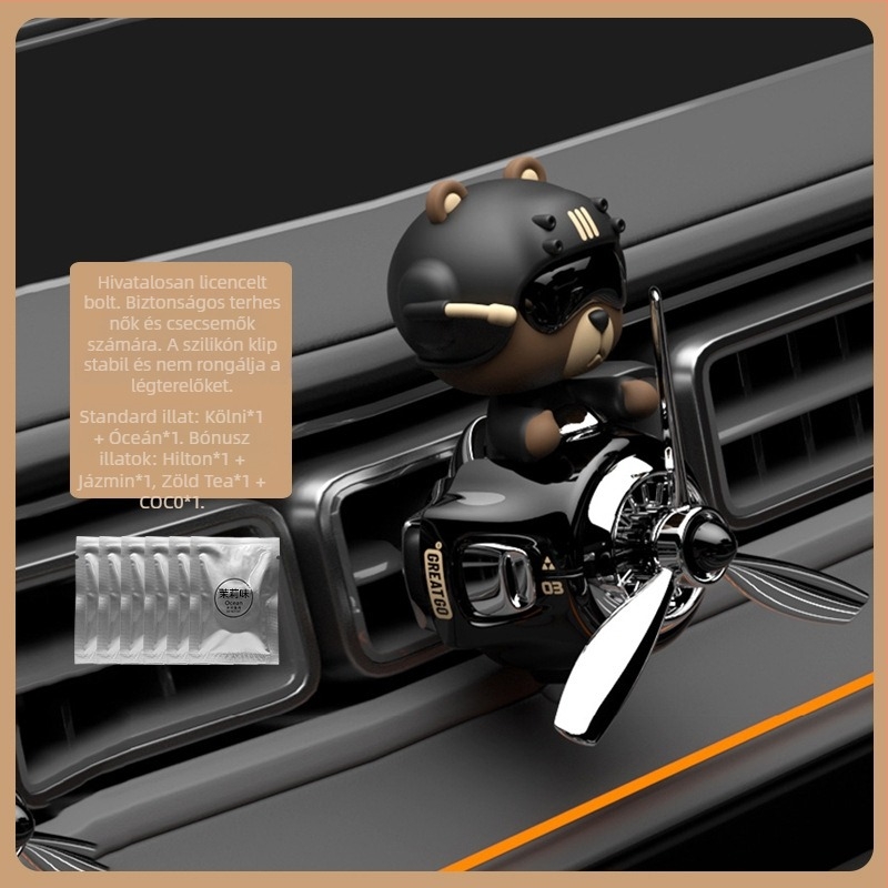 A Gazdagság Istene Autós Légfrissítő Autó Parfüm Csipesz Bobblehead Baba Légszellőző Kis Ventilátor Dekoratív Illatdísz