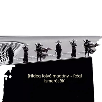 2025 Jianghu Love Chivalrous autó ablak oldalsó konzol dekoráció Jianghu ősi stílusú autó gyógyító belső dekoráció
