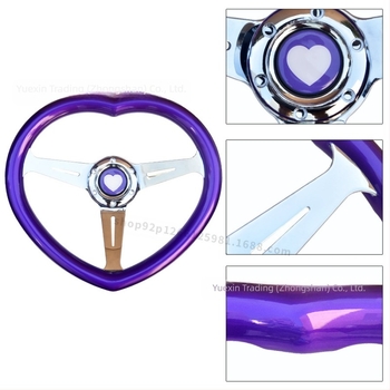 Autóhoz Módosított Szív alakú Kormánykerék JDM Módosított Stílusú Univerzális Verseny Személyre Szabott Kormánykerék Népszerű Felkapott Modell