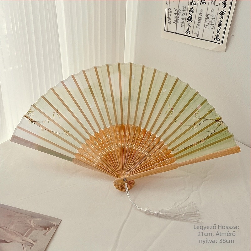 Ősi stílusú Begonia összecsukható ventilátor Új kínai összecsukható kis ventilátor Nyári kínai stílusú Hanfu fotó összecsukható ventilátor Hordozható ventilátor