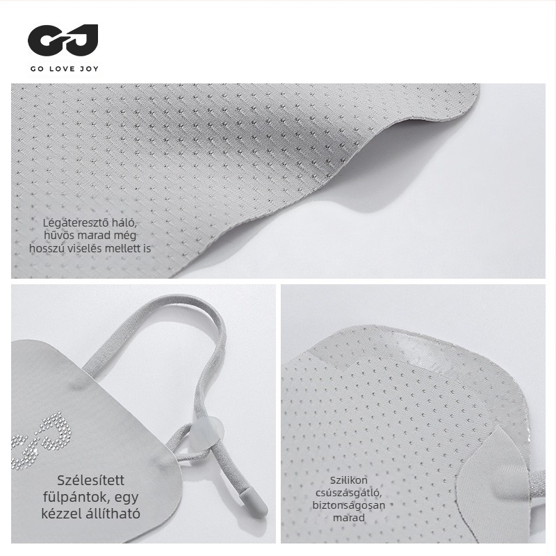 Nyári vékony, lélegző jég selyemmaszk kültéri golfhoz, ultraibolya sugárzás elleni, háromdimenziós szemkörnyékvédő maszk