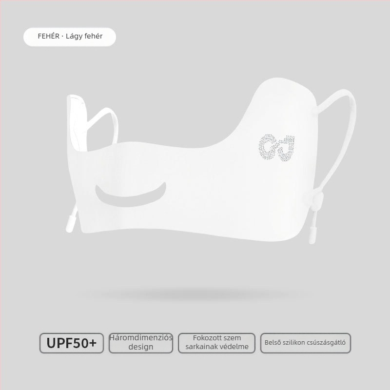 Nyári vékony, lélegző jég selyemmaszk kültéri golfhoz, ultraibolya sugárzás elleni, háromdimenziós szemkörnyékvédő maszk