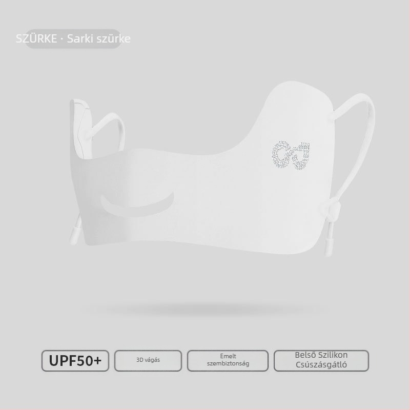 Nyári vékony, lélegző jég selyemmaszk kültéri golfhoz, ultraibolya sugárzás elleni, háromdimenziós szemkörnyékvédő maszk