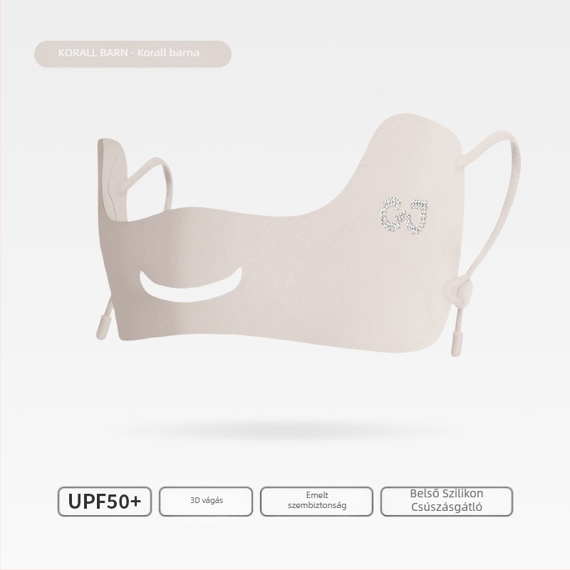 Nyári vékony, lélegző jég selyemmaszk kültéri golfhoz, ultraibolya sugárzás elleni, háromdimenziós szemkörnyékvédő maszk