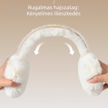 Őszi és téli plüss fülpárnák nőknek, plüss fülpárnák, velúr fülmelegítők, szélálló fülvédők, fülvédő sapkák, hidegálló és meleg fülpárnák