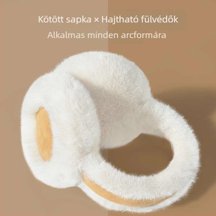 Őszi és téli plüss fülpárnák nőknek, plüss fülpárnák, velúr fülmelegítők, szélálló fülvédők, fülvédő sapkák, hidegálló és meleg fülpárnák