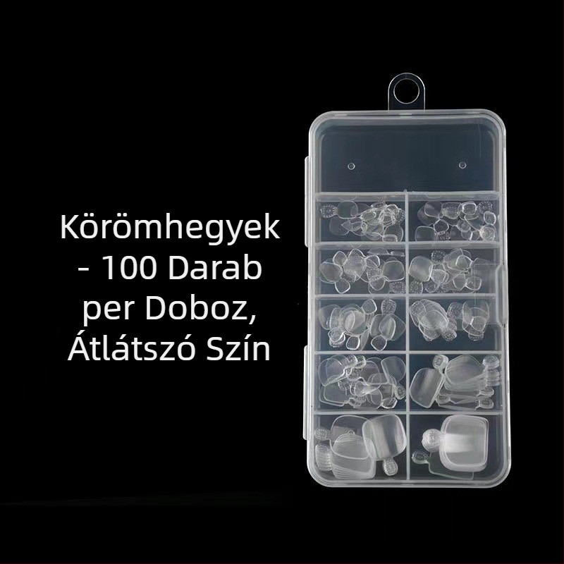 Manikűr lábköröm darab ultra vékony, nyom nélküli, 600 darabos lábköröm darab folt természetes, nyom nélküli lábszépség átlátszó lábköröm
