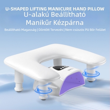 Határokon átnyúló, U alakú, kétkezes manikűr kézpárna, hordozható, levehető állvány, dönthető, multifunkcionális, orosz stílusú