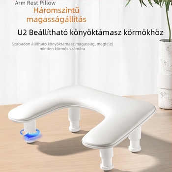 Határokon átnyúló körömszalon kézpárna, orosz stílusú, akadálymentesített luxus U2 állítható manikűr, dönthető pillangó, összecsukható párna, kényelmes és puha kézpárna