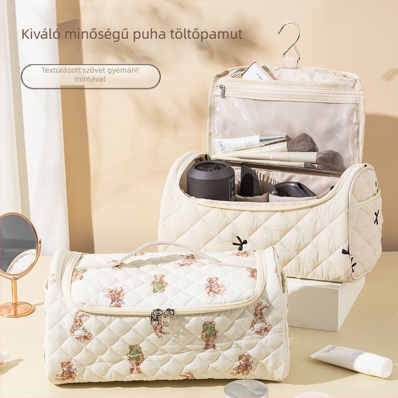 Az Amazon új hajszárító tárolótáskája, nagy kapacitású hordozható utazótáska, csúcskategóriás mosófülke hordozható