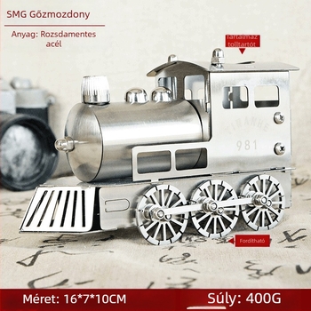 Rozsdamentes acél gyártása Fém kézművesség Smg Wushi helikopter mozdony rakéta vadászgép modell iroda