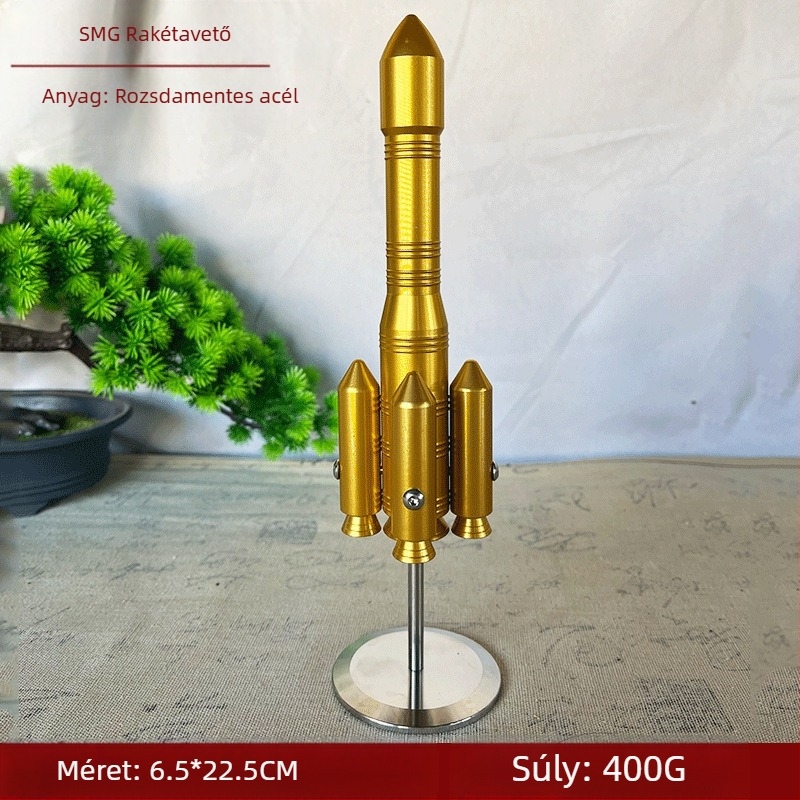 Rozsdamentes acél gyártása Fém kézművesség Smg Wushi helikopter mozdony rakéta vadászgép modell iroda