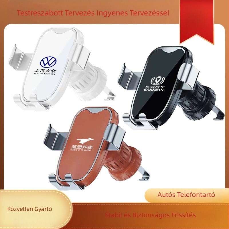 Logóval testreszabható autós tartó, Univerzális, speciális vezeték nélküli töltőtartó autóba, Kreatív eseményekhez való apró ajándékok testreszabhatók