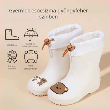 Gyermek gumicsizma, Fiúknak való csúszásmentes gumicsizma, Diáklányoknak való, Gyermek vízicipő, Vízálló gyermek gumicsizma