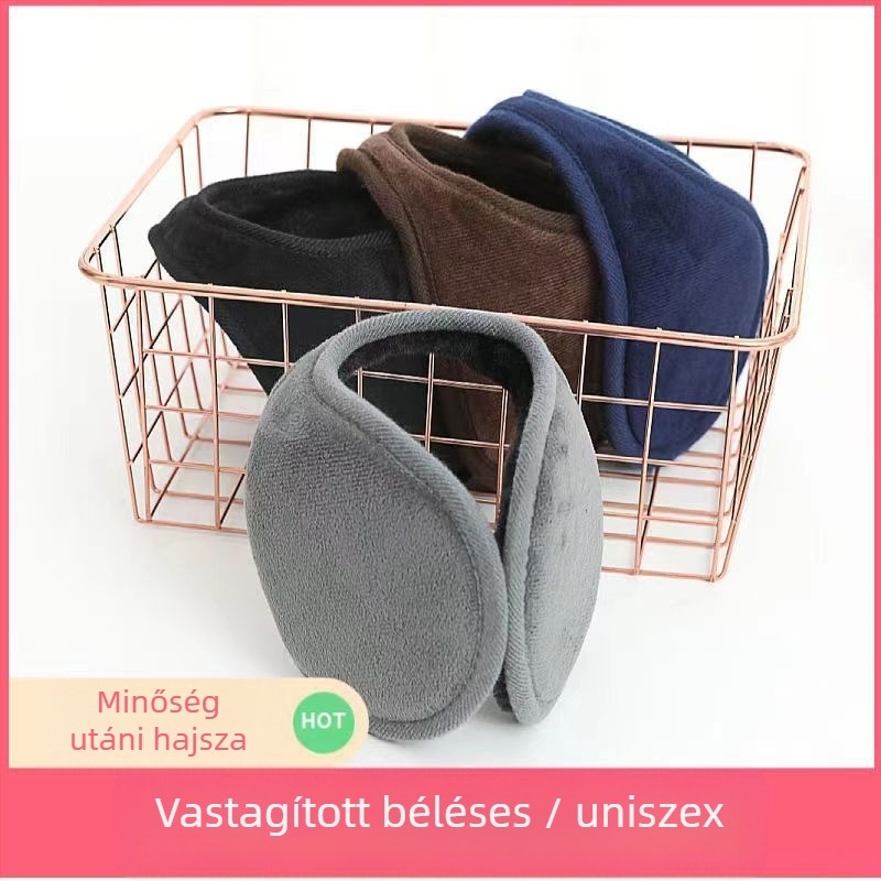 Fülvédők Fülvédők Plüss fülvédők férfiaknak és nőknek Téli hátsó viselet Meleg fülvédő Vastagított Nagy