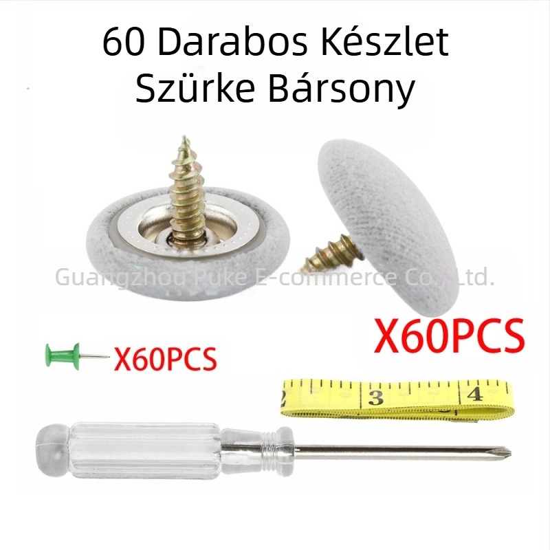 60 darabos autótető csat készlet tetőkárpit leválasztott javító csat tetőkárpit lelógó fix csat autó