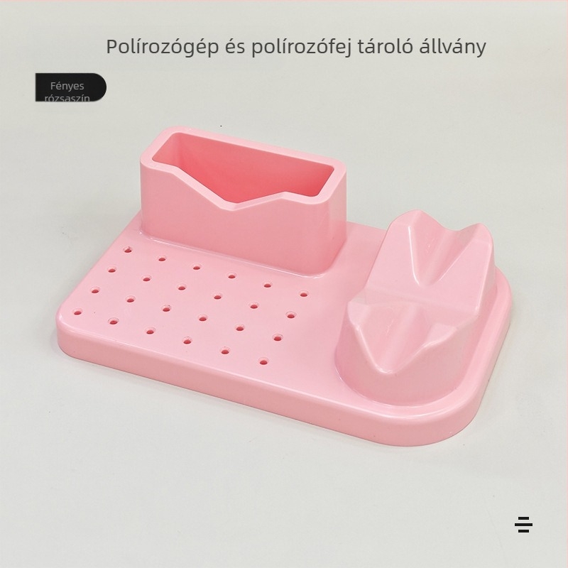 Határokon átnyúló csiszológép elhelyezési kijelző állvány, csiszolófej, fúrófej-rendező doboz, manikűr eszközök, manikűr tárolódoboz, csiszolófej