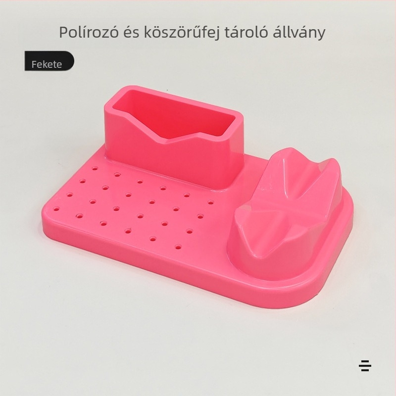 Határokon átnyúló csiszológép elhelyezési kijelző állvány, csiszolófej, fúrófej-rendező doboz, manikűr eszközök, manikűr tárolódoboz, csiszolófej