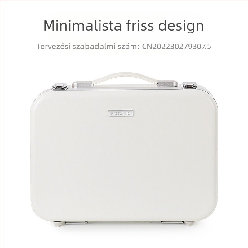 Sminktáska lámpával, tükörrel, LED lámpával, professzionális, hordozható, utazó, nagy kapacitású kozmetikai tárolódoboz, sminkes