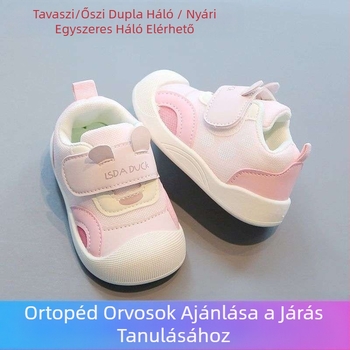 0-1-3 éveseknek Lélegző babacipők Lányoknak Tavaszi gyerekcipők Baba csúszásgátló új tavaszi és őszi puha talppal