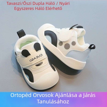 0-1-3 éveseknek Lélegző babacipők Lányoknak Tavaszi gyerekcipők Baba csúszásgátló új tavaszi és őszi puha talppal