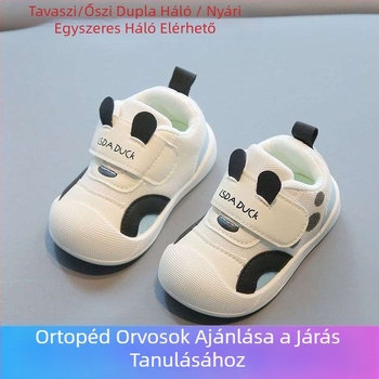 0-1-3 éveseknek Lélegző babacipők Lányoknak Tavaszi gyerekcipők Baba csúszásgátló új tavaszi és őszi puha talppal