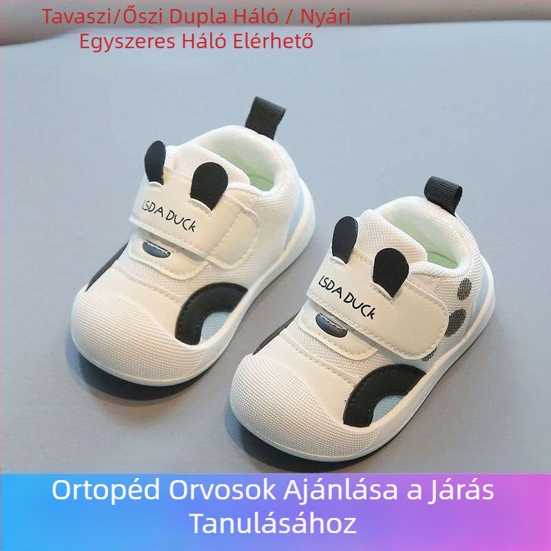 0-1-3 éveseknek Lélegző babacipők Lányoknak Tavaszi gyerekcipők Baba csúszásgátló új tavaszi és őszi puha talppal