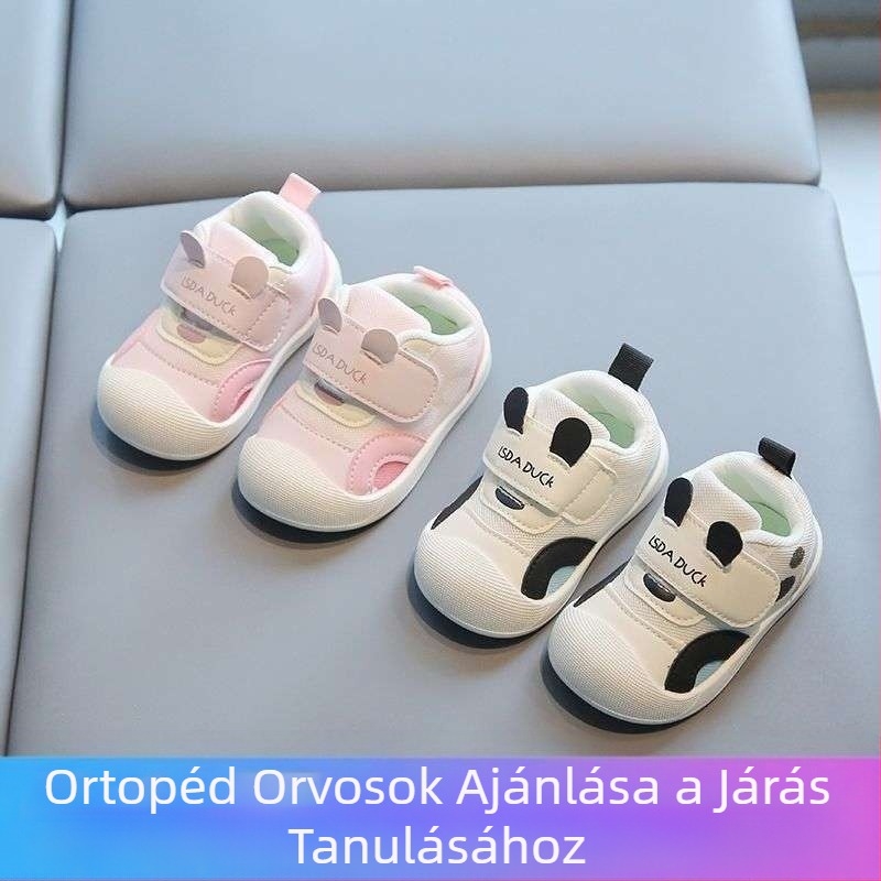 0-1-3 éveseknek Lélegző babacipők Lányoknak Tavaszi gyerekcipők Baba csúszásgátló új tavaszi és őszi puha talppal