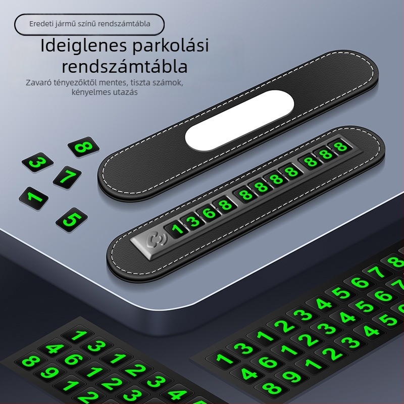 Ideiglenes parkoló rendszám digitális díszek mozgatás autó kreatív személyiség autó mobiltelefon telefon mozgatás rendszám autó