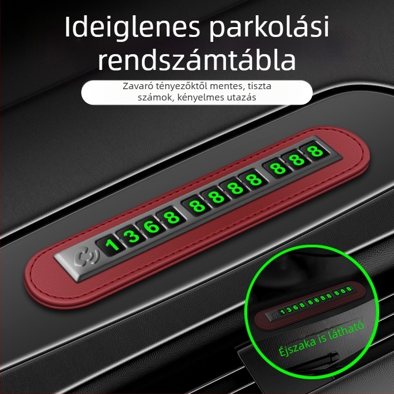 Ideiglenes parkoló rendszám digitális díszek mozgatás autó kreatív személyiség autó mobiltelefon telefon mozgatás rendszám autó