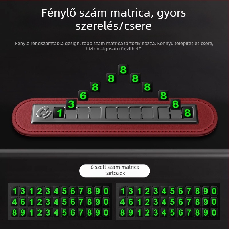 Ideiglenes parkoló rendszám digitális díszek mozgatás autó kreatív személyiség autó mobiltelefon telefon mozgatás rendszám autó