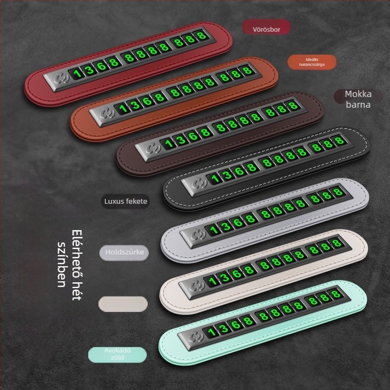 Ideiglenes parkoló rendszám digitális díszek mozgatás autó kreatív személyiség autó mobiltelefon telefon mozgatás rendszám autó