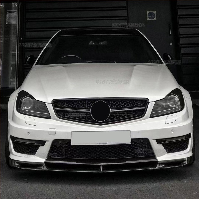 Alkalmas 2007-2014 Mercedes-Benz C-osztály W204 módosított középső háló GT függőleges rúd Gymnopus AMG első rúd hűtőrácshoz