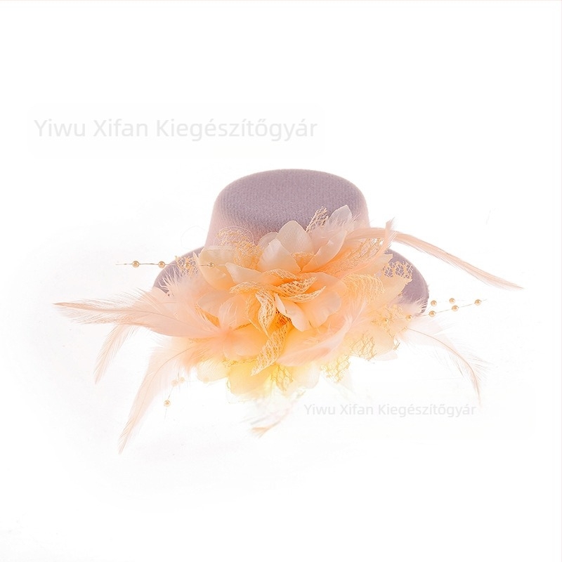 Amazon Xiyin Temu legkelendőbb hajtűs hajkiegészítők új tollvirág gyerek kalap táncelőadás fejdísz