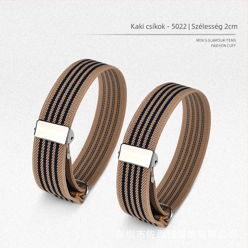 Férfi ing ujjak rövidítése műtárgy ujj mandzsetta európai és amerikai retró fix díszes bárpultos ing csúszásgátló gyűrű