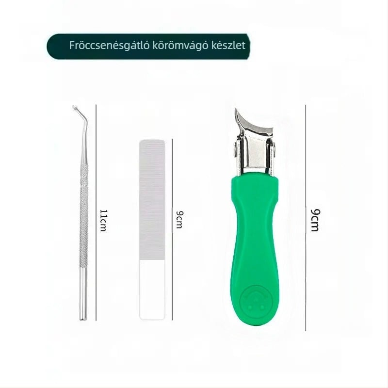 Raktáron lévő széles nyílású körömvágó körömbarázdához, ferde, fröccsenésmentes hegyes körömvágó, manikűr körömvágó olló