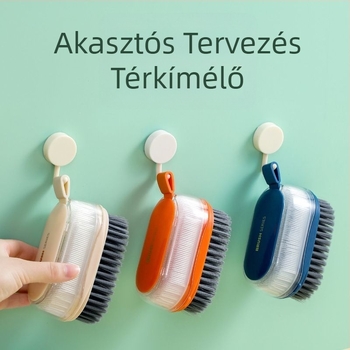 Többfunkciós háztartási, sérülésmentes, szuper puha tisztítókefe cipőpuha hajtisztító cipőkefe dupla mosódeszka kefe műkefe