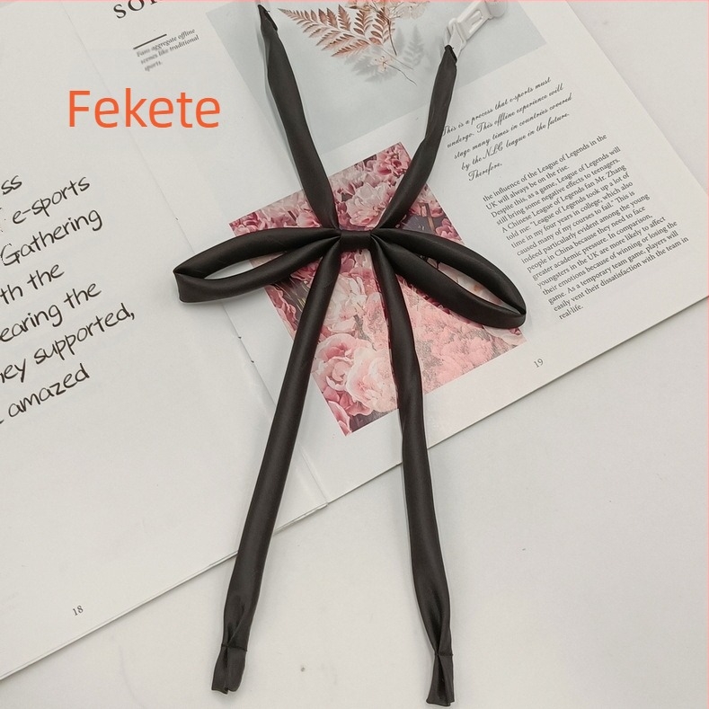 Raktáron nagykereskedelmi, nyakkendő nélküli kötél szalaggal, egyszínű masni, japán főiskolai stílusú JK egyenruha, vékony, hosszú fogantyús csokornyakkendő nőknek