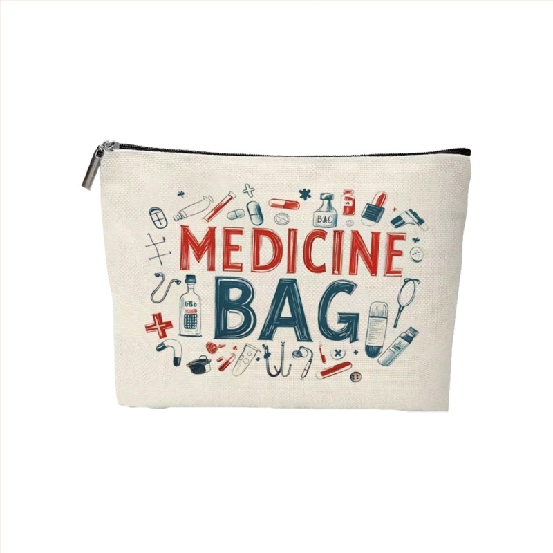 Nővér témájú sikkes zongorabillentyűk és hangjegyek kozmetikai táska könnyű és tartós poliészter tárolótáska cipzárral zenész