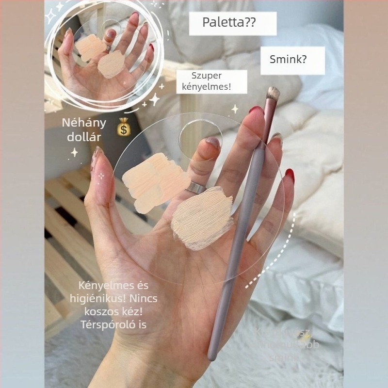 Olajfestmény paletta átlátszó akril paletta akvarell pigment művészet diák könnyen tisztítható kényelmes hordozható