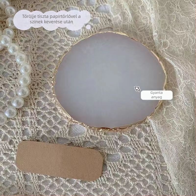 Olajfestmény paletta átlátszó akril paletta akvarell pigment művészet diák könnyen tisztítható kényelmes hordozható