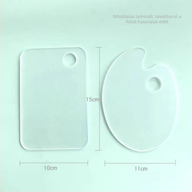 Olajfestmény paletta átlátszó akril paletta akvarell pigment művészet diák könnyen tisztítható kényelmes hordozható