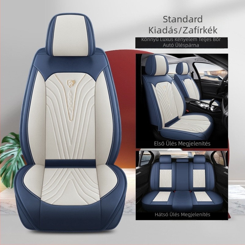 Új autósüléspárna, teljesen körülvéve, négy évszakos univerzális párna, perforált bőr, speciális, lélegző üléshuzat, nyári autósüléspárna