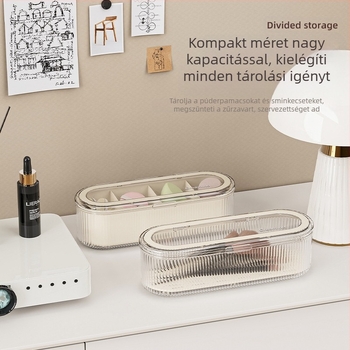 Sminkecset tároló doboz Advanced Sense púderpuff ecset szépség tojás komód asztali fedéllel porálló szemöldök ecset illesztő doboz