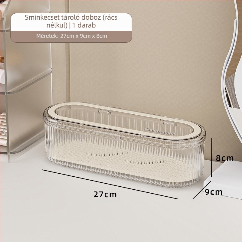 Sminkecset tároló doboz Advanced Sense púderpuff ecset szépség tojás komód asztali fedéllel porálló szemöldök ecset illesztő doboz