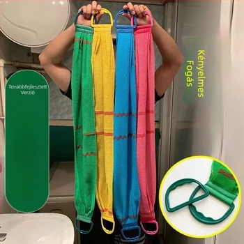 Erős durva homokszemcsés hátradírozó törölköző, Hosszú csíkos hátradírozó törölköző, Kétoldalas fürdőlepedő, Hátradírozó törölköző, Nem kell segítséget kérni a szennyeződések eltávolításához, Hátradírozó törölköző