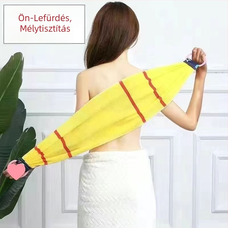 Erős durva homokszemcsés hátradírozó törölköző, Hosszú csíkos hátradírozó törölköző, Kétoldalas fürdőlepedő, Hátradírozó törölköző, Nem kell segítséget kérni a szennyeződések eltávolításához, Hátradírozó törölköző